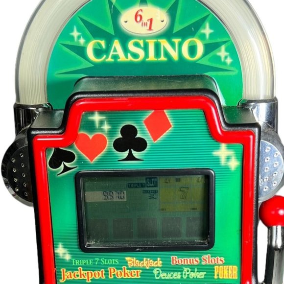 THE SHARPER IMAGE 6 in 1 Tabletop VEGAS Electronic Game - Picture 2 of 8